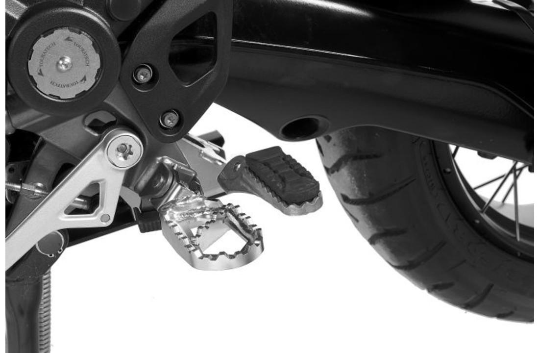 Touratech foot pegs 'Works' - BMW R1250GS/ R1250GS Adventure/ R1200GS from 2013/ R1200GS Adventure from 2014/ F850GS/ F850GS Adventure/ F750GS