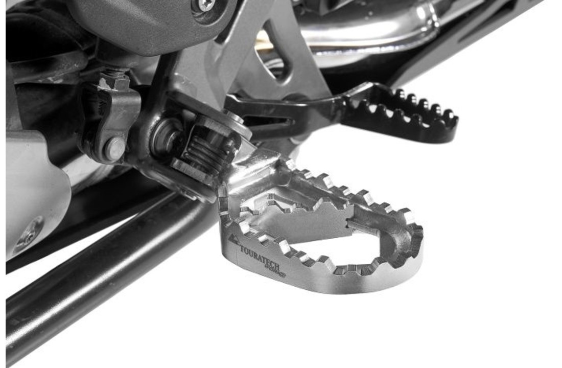 Touratech foot pegs 'Works' - BMW R1250GS/ R1250GS Adventure/ R1200GS from 2013/ R1200GS Adventure from 2014/ F850GS/ F850GS Adventure/ F750GS