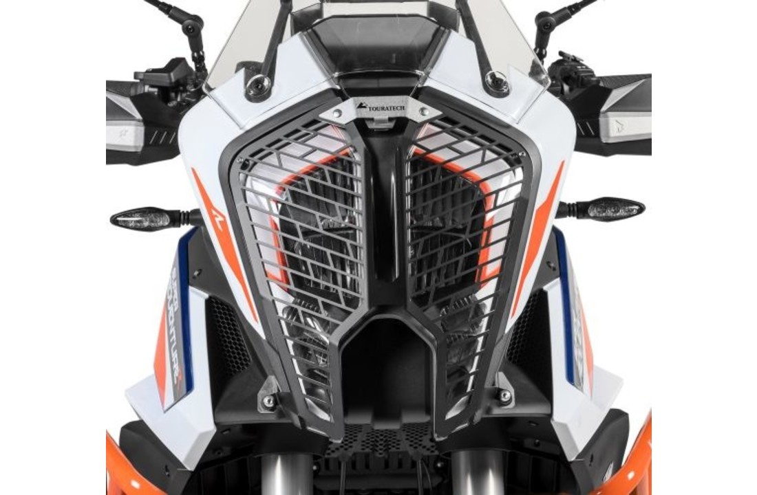Touratech Headlight protector with quick release fasteners, for KTM 1290 Super Adventure S/R (2021-) *OFFROAD USE ONLY*
