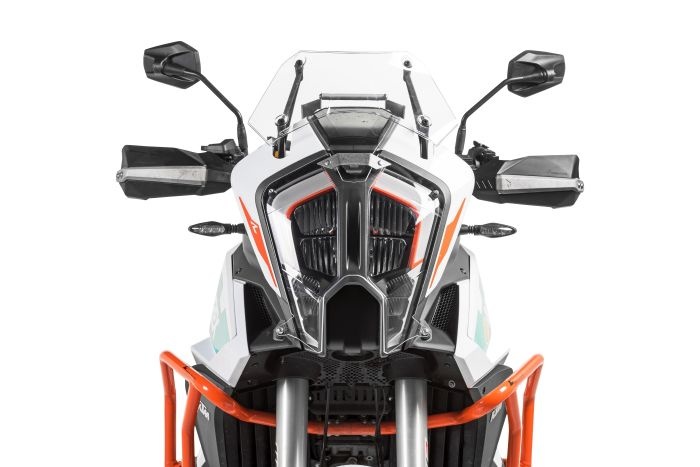 Touratech Makrolon koplampbeschermer met snelsluitingen, voor KTM 1290 Super Adventure S/R (2021-) *ALLEEN OFFROAD GEBRUIK*