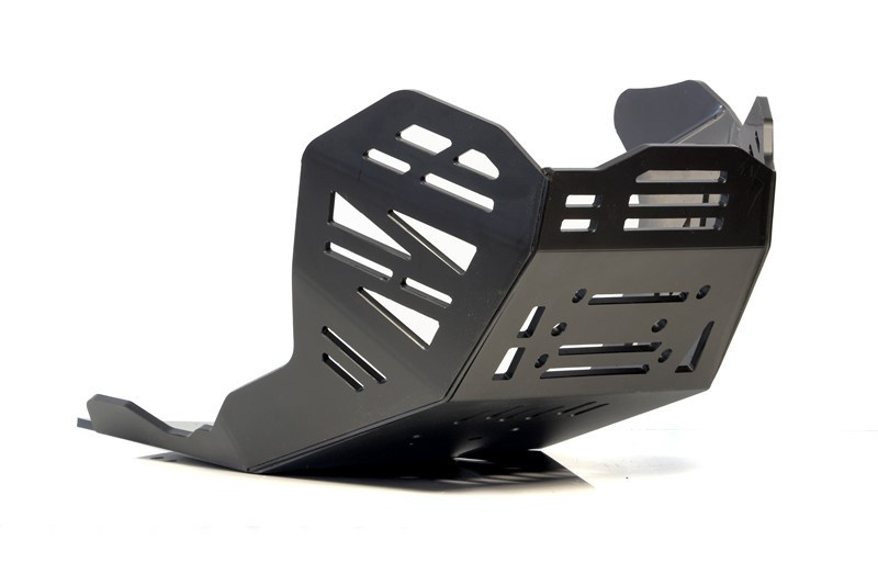 Skid Plate Ducati DESERT X ( 2022 - 2023 ) / To fit SW Motech crash bars - Black