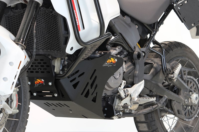 Skid Plate Ducati DESERT X ( 2022 - 2023 ) / To fit Hepco & Becker crash bars - Black