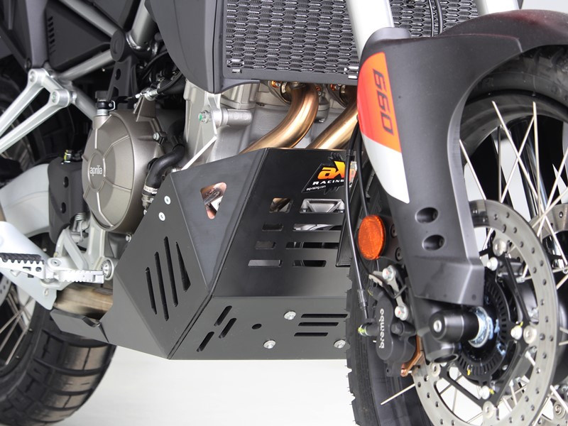 AXP Bodemplaat/Carterplaat Aprilia Tuareg 660 met link bescherming ( 2020 - 2023 ) - Zwart