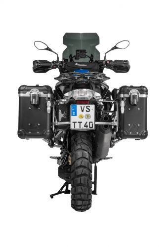 Touratech kofferset ZEGA Evo  - BMW R1250GS/ R1250GS Adventure/ R1200GS (LC)/ R1200GS Adventure (LC) ZEGA Evo aluminium pannier system "And-S" 38/45 litres with stainless steel rack for BMW R1250GS/ R1250GS Adventure/ R1200GS (LC)/ R1200GS Adventure (LC)
