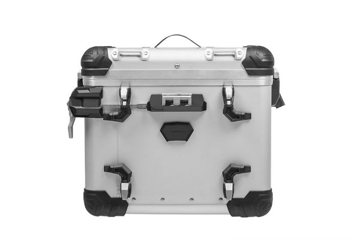 Touratech Zega Evo Aluminium koffersysteem BMW F850GS/ F850GS Adventure/ F750GS ZEGA Evo aluminium koffersysteem, "And-S" 31/38 liter met RVS bagagedrager - BMW F850GS/ F850GS Adventure/ F750GS