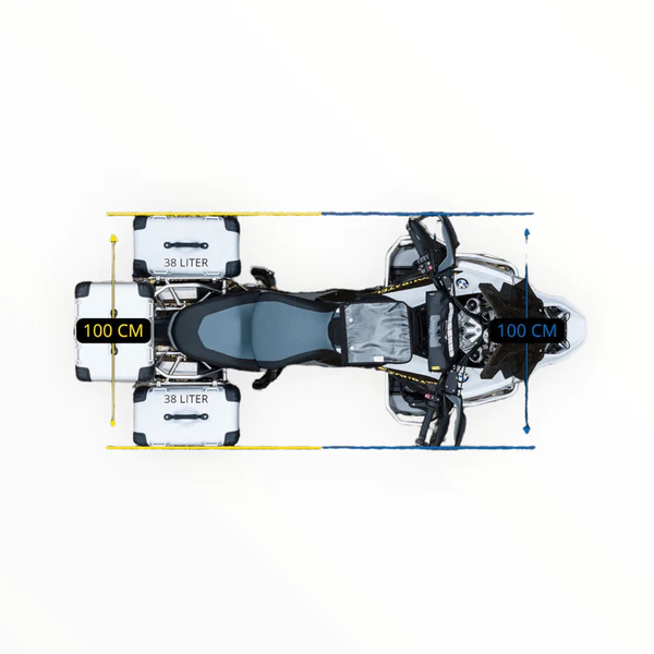 Touratech ZEGA Mundo aluminium pannier system 31/31L, 38/38L, 45/45L for BMW R 1300 GS