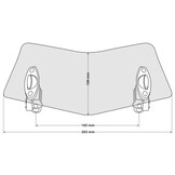 Touratech Windscreen deflector Evo, tinted
