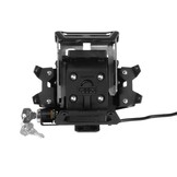 Touratech Garmin Montana/ BMW Navigator Adventure stuurbevestiging *afsluitbaar* *geanodiseerd zwart aluminium*