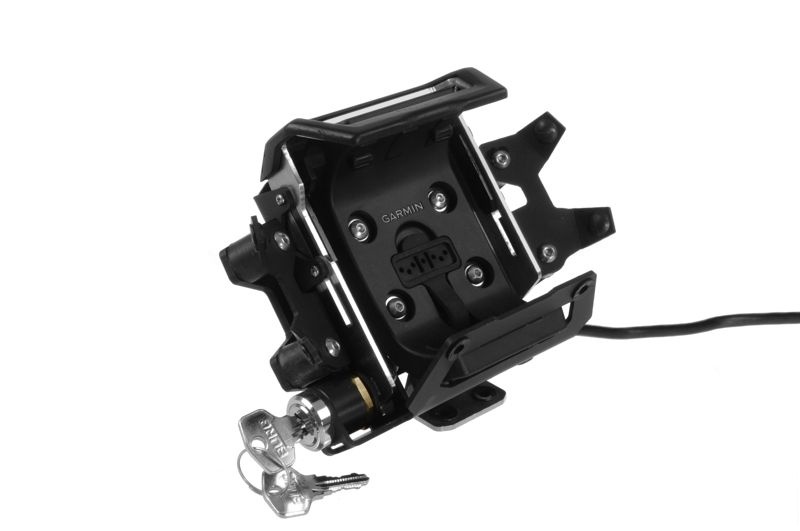 Touratech Garmin Montana/ BMW Navigator Adventure handlebar mounting *lockable* *anodised black aluminium*
