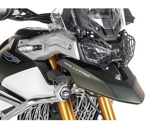 Touratech koplampbeschermer zwart met snelsluiting voor Triumph Tiger 900 *ALLEEN OFFROAD GEBRUIK*