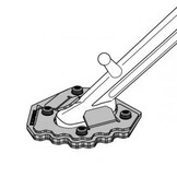 Touratech Side stand base extension for Triumph Tiger 900 (Side stand part no. 2089989)