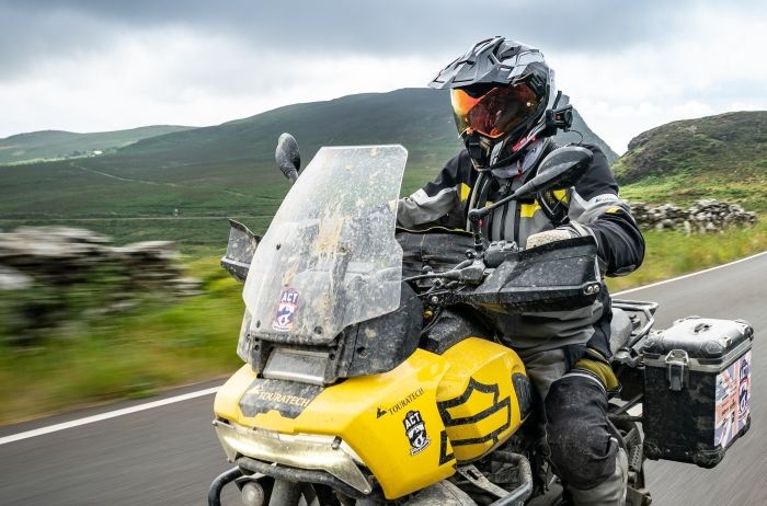 Touratech Handbeschermers DEFENSA Expedition zwart voor Harley Davidson RA1250 Pan America