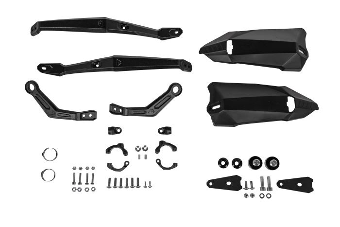 Touratech Handbeschermers DEFENSA Expedition zwart voor Harley Davidson RA1250 Pan America