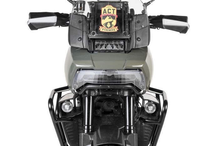 Touratech Koplampbeschermer Makrolon met snelsluiting voor Harley-Davidson RA1250 Pan America "ALLEEN OFFROAD USE"
