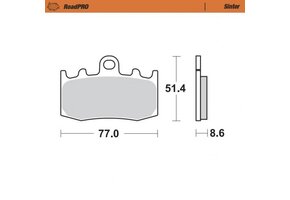 Moto-Master Brakepad Sinter - Front (406201)