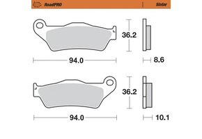 Moto-Master Brakepad Sinter - Rear(405402)