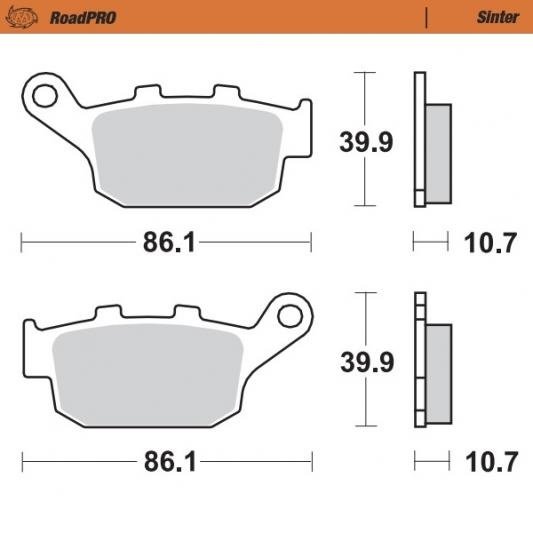 Moto-Master Brakepad Sinter - Rear (402202)