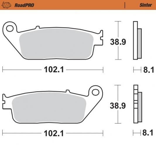 Moto-Master Brakepad Sinter - Front (402501)