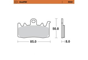 Moto-Master Brakepad Sinter - Front (408001)