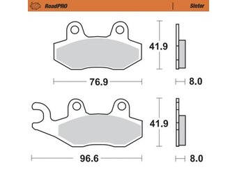 Moto-Master Brakepad Sinter - Rear (410501)