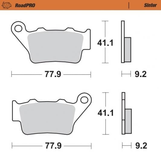 Moto-Master Brakepad Sinter - Rear (403402)