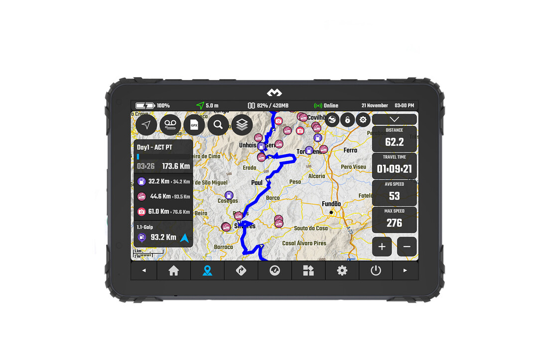 Thork Racing DMD-T865X Nav Tab (8″) - GPS Tablet - Navigation Tablet