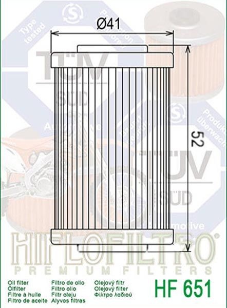 HifloFiltro Oliefilter (HF651)