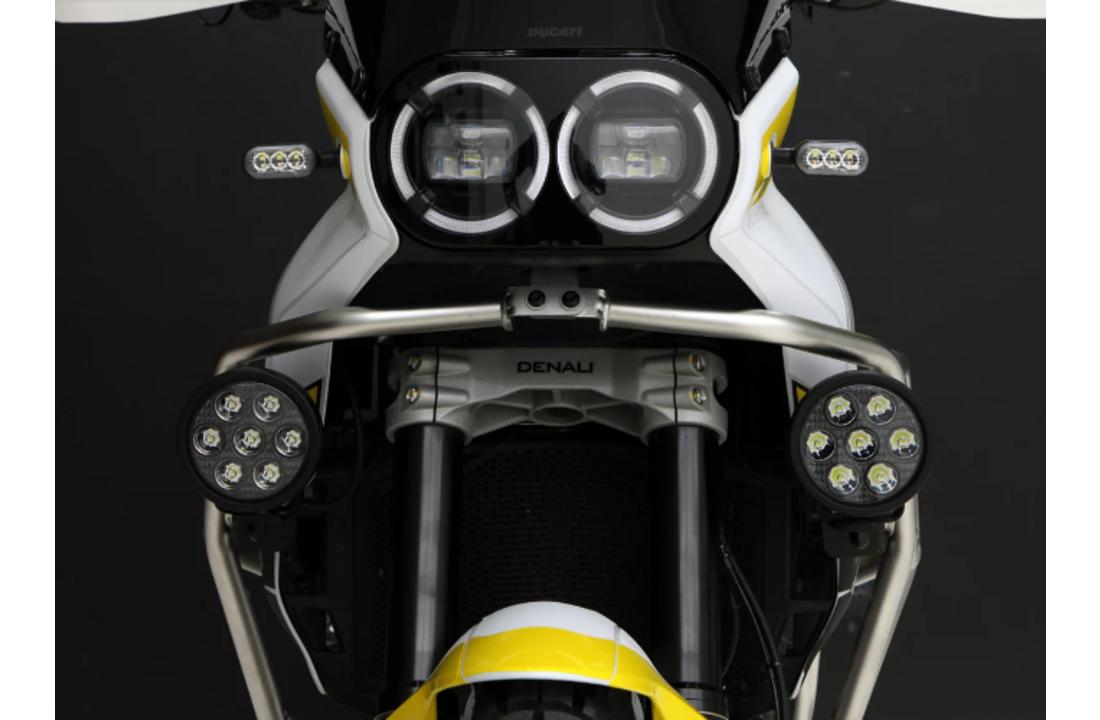 Denali Light Mount - OEM Crashbar Adapter - Ducati DesertX