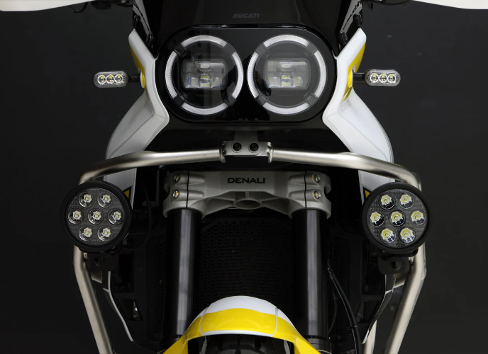 DENALI Rijlicht Houder - OEM Crashbar Adapter - Ducati DesertX