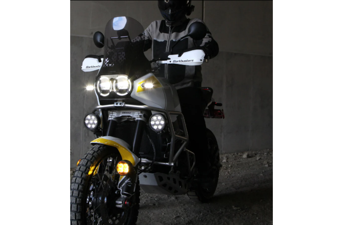 Denali Light Mount - OEM Crashbar Adapter - Ducati DesertX