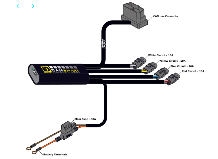 DENALI CANsmart Controller GEN II - Triumph Tiger 1200 and 900 Series