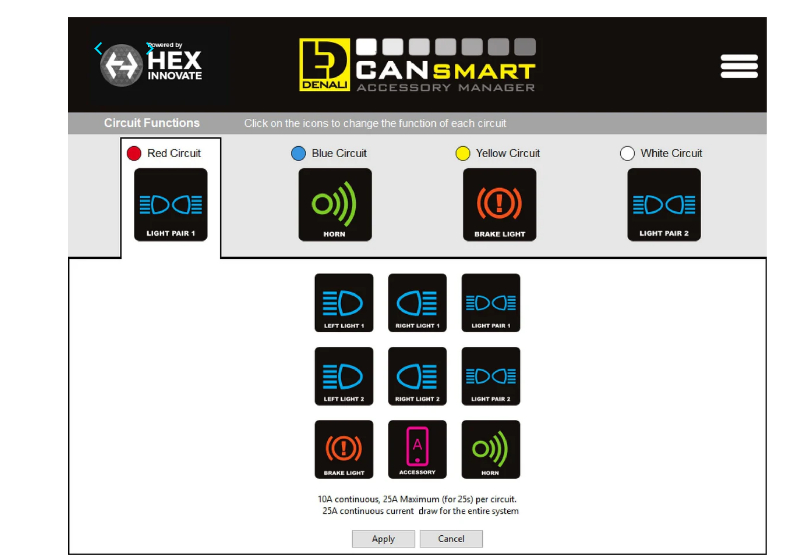 DENALI CANsmart Controller GEN II - Triumph Tiger 1200 and 900 Series