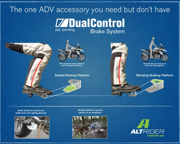 AltRider DualControl Brake System - Aprilia Tuareg 660