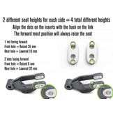 AltRider Variable Height Suspension Links - Aprilia Tuareg 660