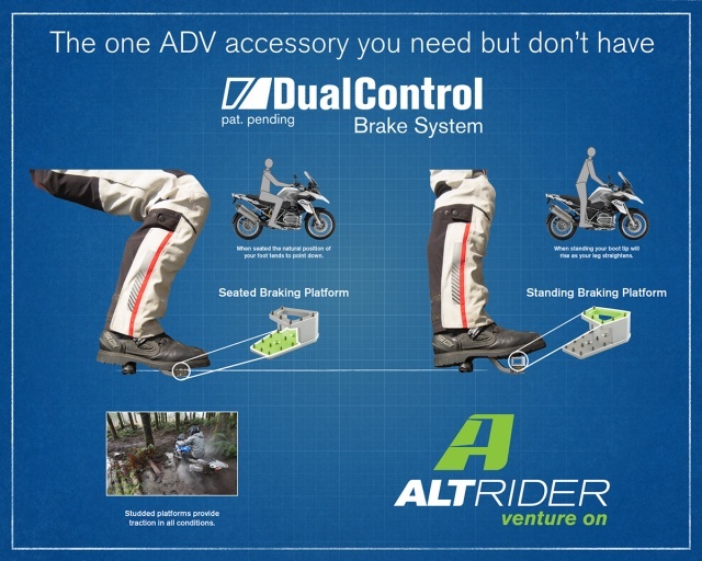 AltRider DualControl Remsysteem - Honda CRF1000L & CRF1100L Africa Twin/ ADV Sports