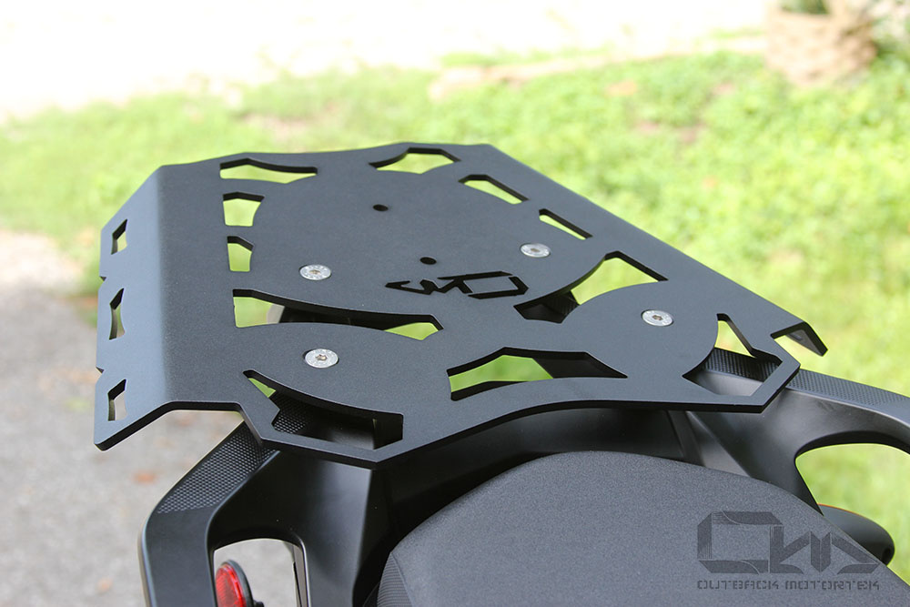 Outback Motortek Rear Luggage Rack - Honda CRF1000L Africa Twin - SILVER