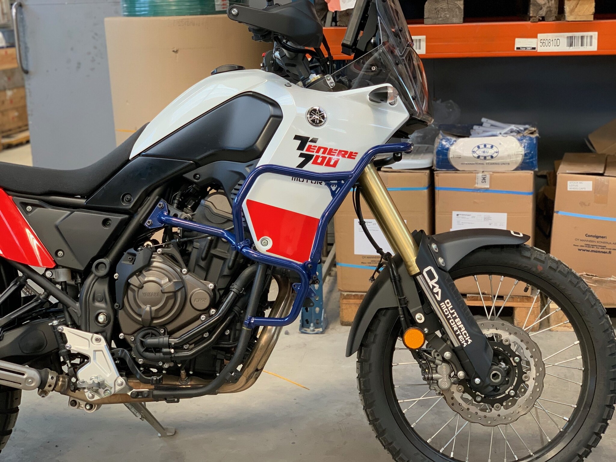 Outback Motortek Crashbar Combo (Blue) - Yamaha Tenere 700