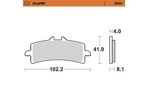 Moto-Master Brakepad Sinter - Front (408101)