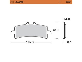 Moto-Master Brakepad Sinter - Front (408101)