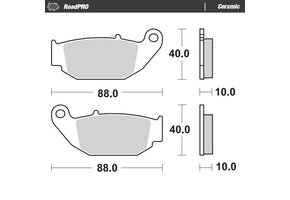 Moto-Master Remblok Ceramic - Achteraan (410604)
