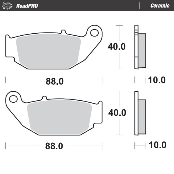 Moto-Master Brakepad Ceramic - Rear (410604)