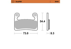 Moto-Master Brakepad Sinter - Front (413501)