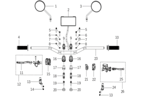 11- Koppelingshendel - Kove 450