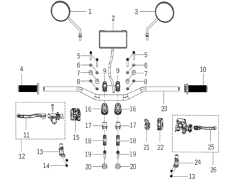 11- Koppelingshendel - Kove 450