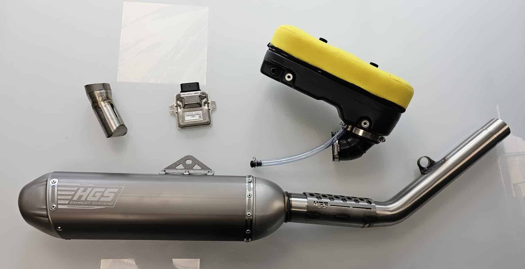 PERFORMANCE PACK 2: HGS exhaust + racing ECU + Factory air box