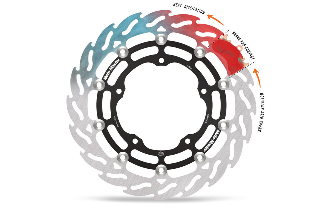 Moto-Master Flame Floating Offset Disc - 113282