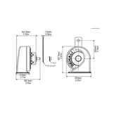 DENALI SoundBomb Mini Elektromagnetische Laagtonige Claxon