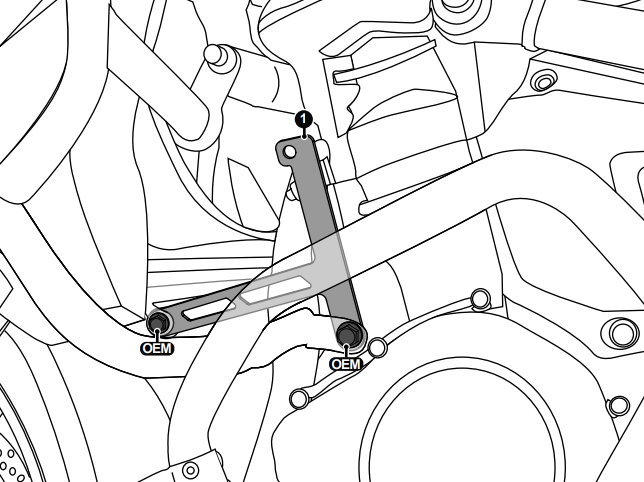 DENALI Horn Mount - Triumph Tiger Explorer 1200 ('12-'21)
