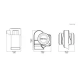 DENALI SoundBomb Split Dual-Tone Air Horn - 120dB