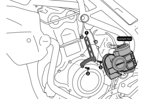 DENALI Horn Mount - Triumph Tiger 800 & Tiger 800 XC '10-'14